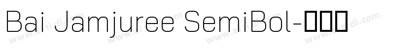 Bai Jamjuree SemiBol字体转换